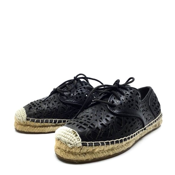 Vince Camuto Dinah Laser-Cut Lace Up Espadrilles - Picture 6 of 6